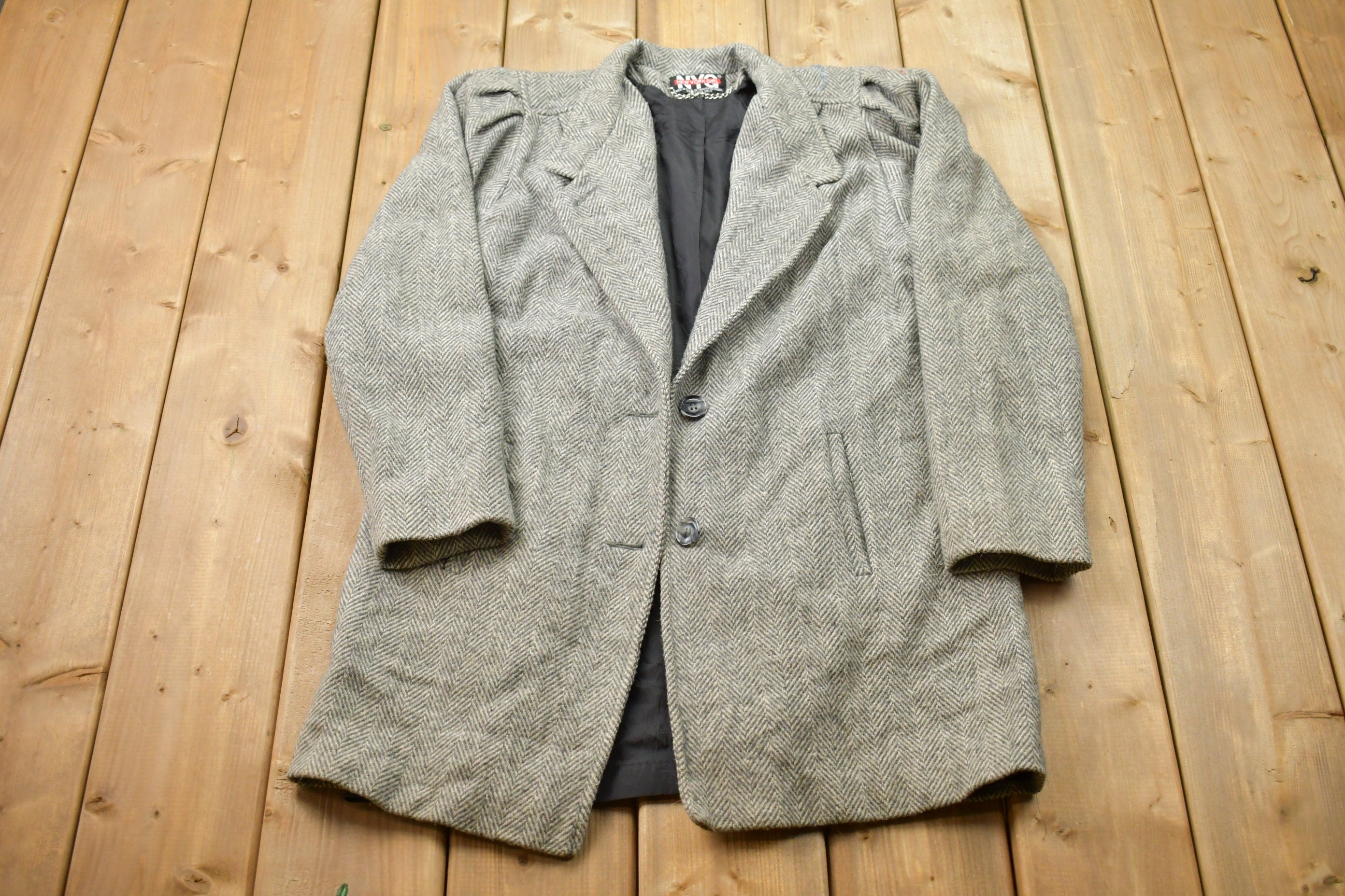 Vintage 1990s 100% Wool Overcoat Jacket