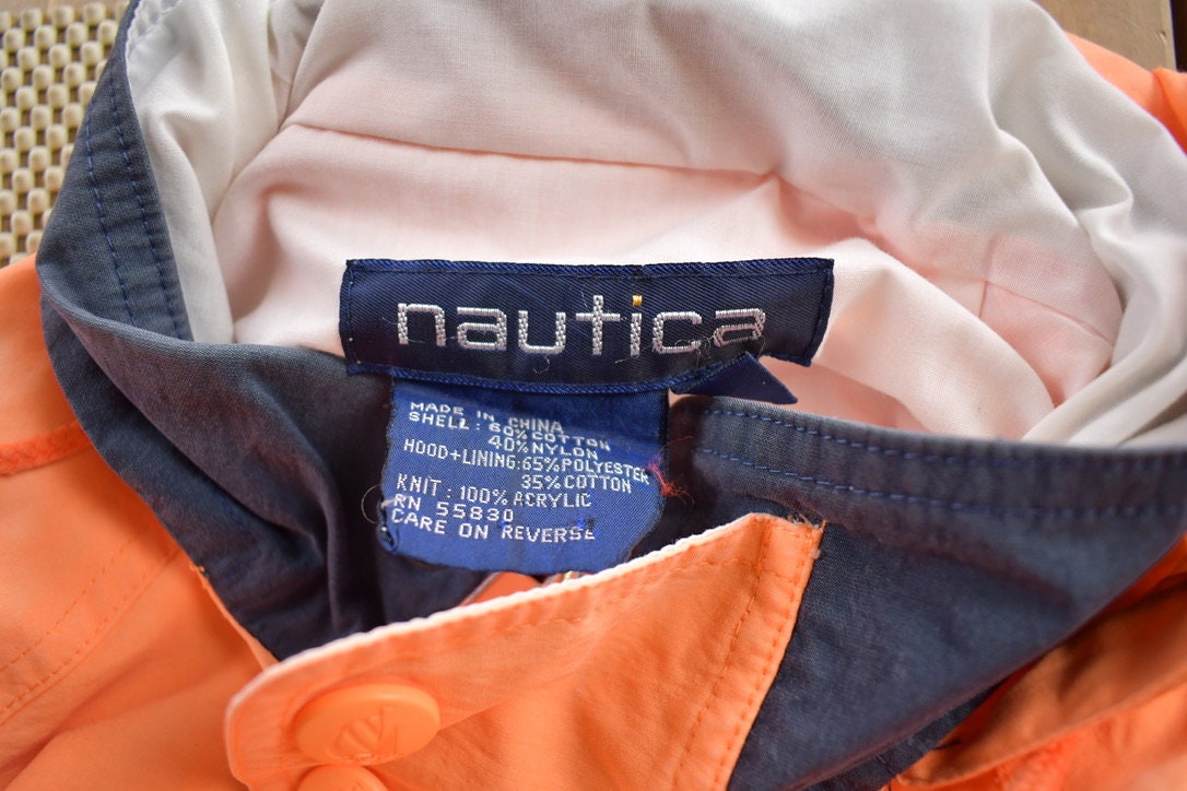 Vintage 1990s Nautica Challenge J Class Embroidered Light Jacket Size M