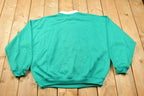Vintage 1990s Lauren Brooke Heart Theme Collared Sweater