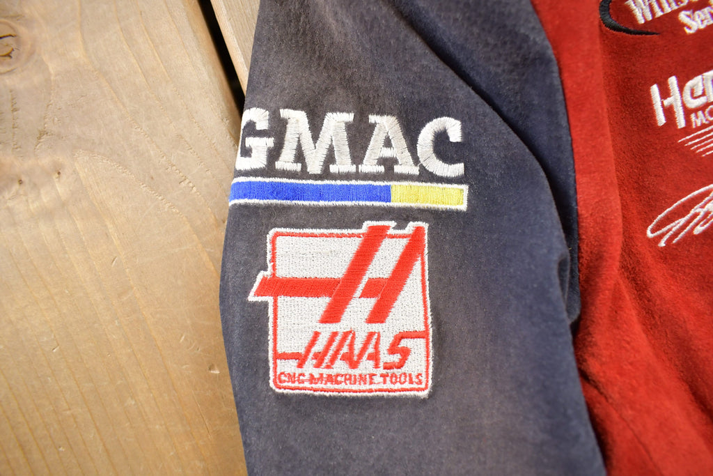 Vintage 1990s Chase Authentics Suede Dupont Nascar Racing Jacket