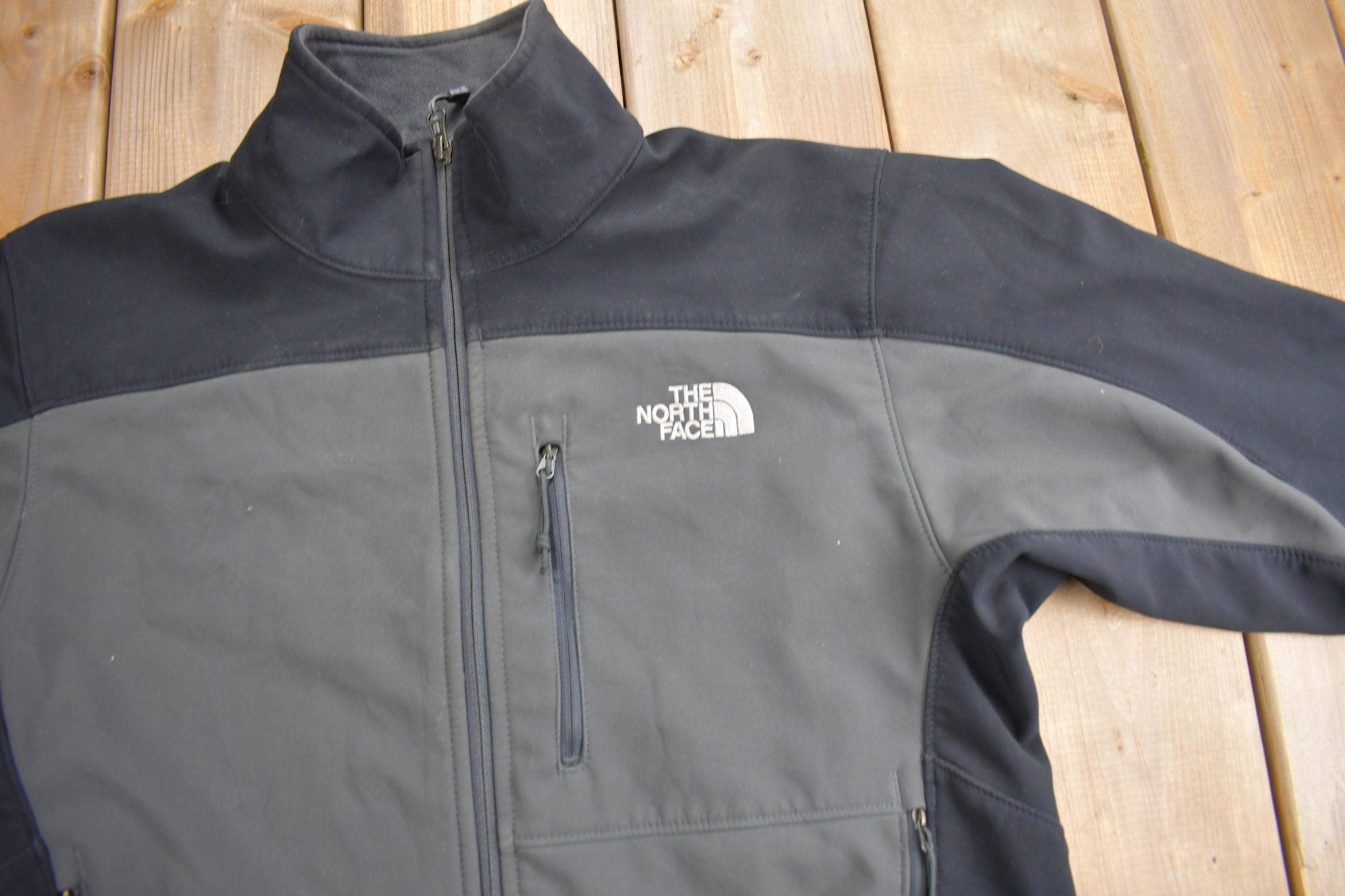 Vintage 1990s The North Face Fleece Lined Shell Jacket  Light Ski Jacket  TNF  Streetwear  Athleisure  Hiking  Outdoorsman