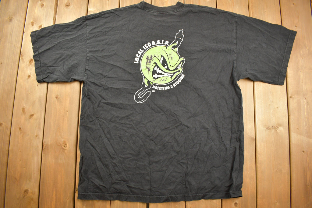 Vintage 1990s ASIP Local 150 Hoisting & Rigging Graphic T Shirt