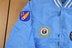 Vintage 1990s Holloway Korean War Veterans Satin Bomber Jacket