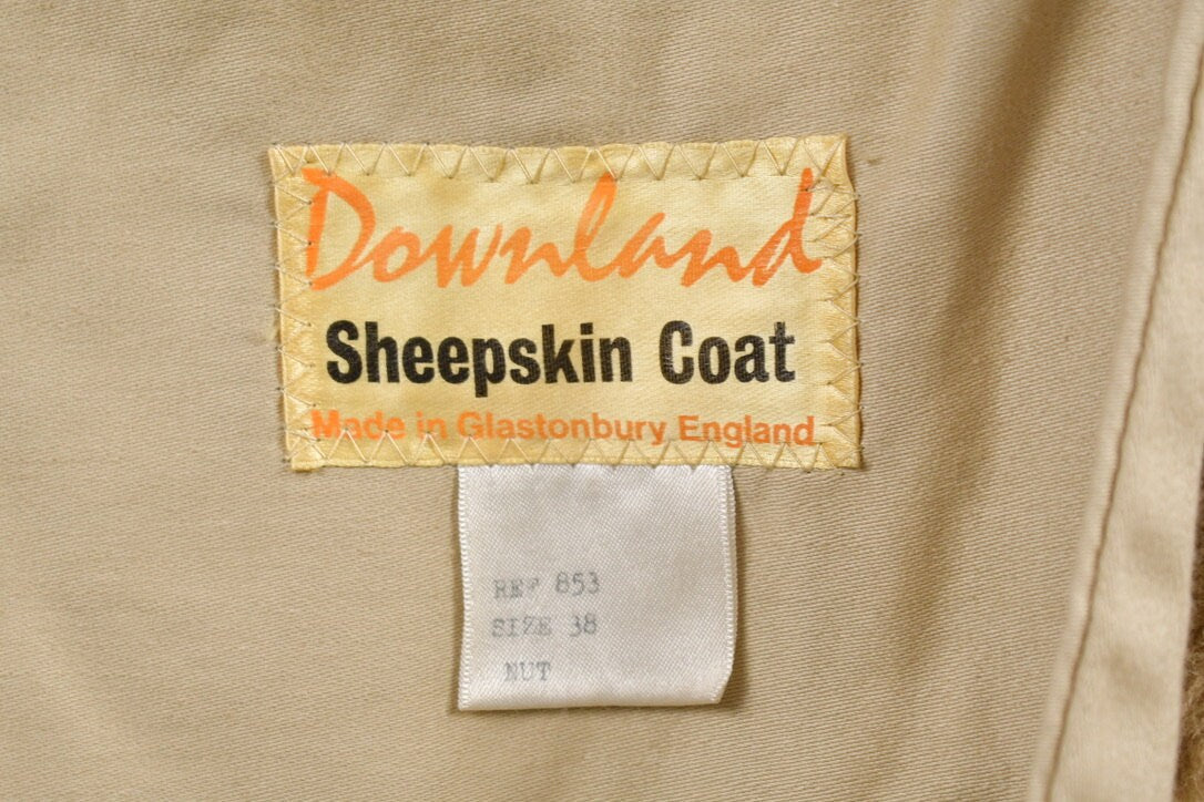 Vintage 1960s Downland Sheepskin Shearling Leather Coat / Genuine Sheepskin / Streetwear / Vintage Fur / Made In England