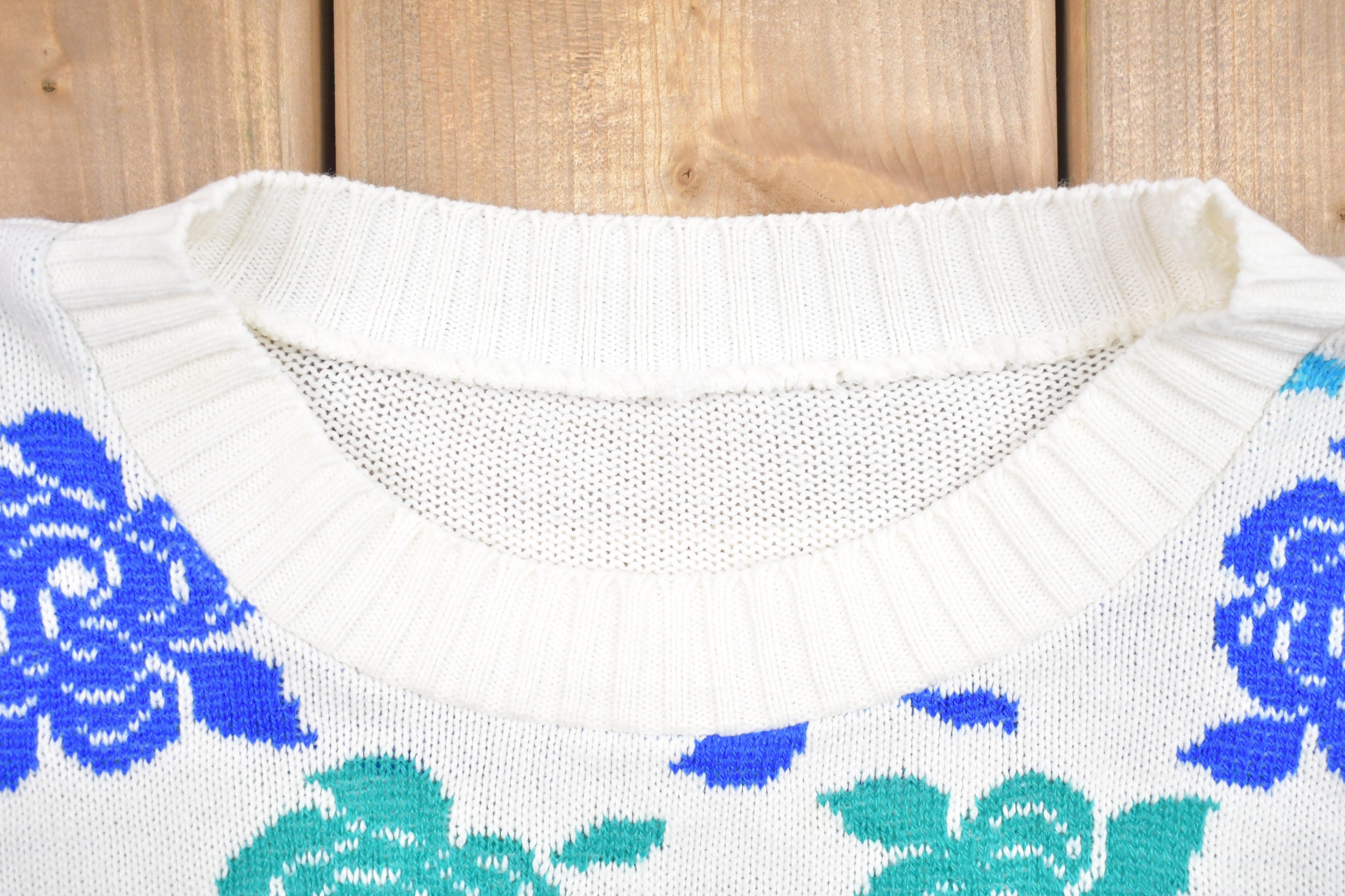Vintage Knitted Short Sleeve Sweater