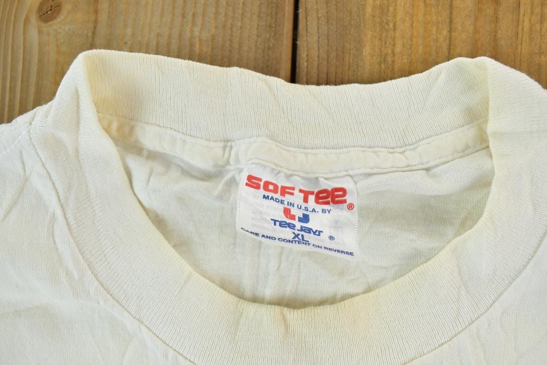 Vintage 1990s Bill Engvall's Here's Your Sign Fishing Funny Single Stitch T-Shirt