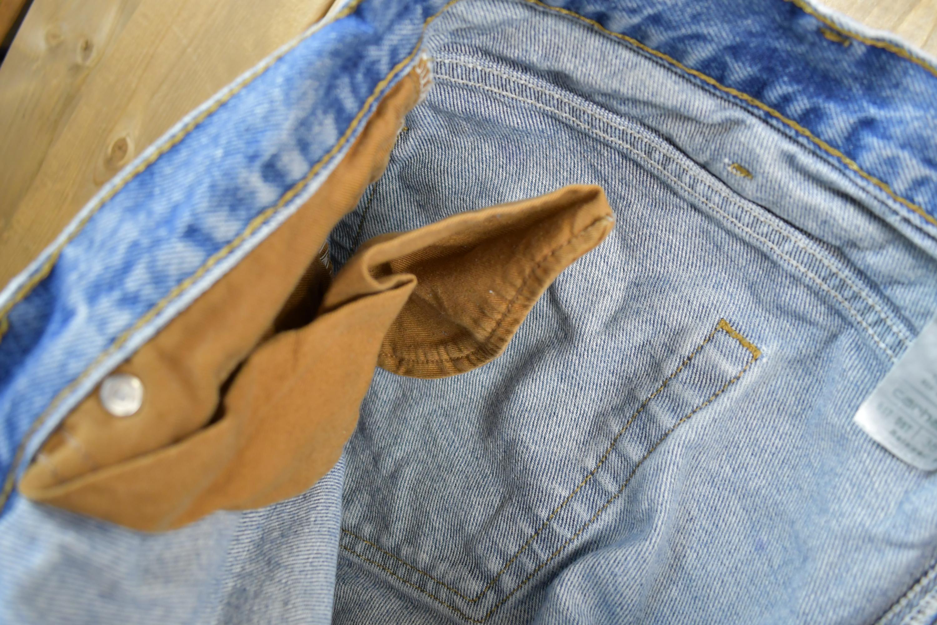 Vintage 1990s Carhartt Denim Work Jeans Size 38 x 32