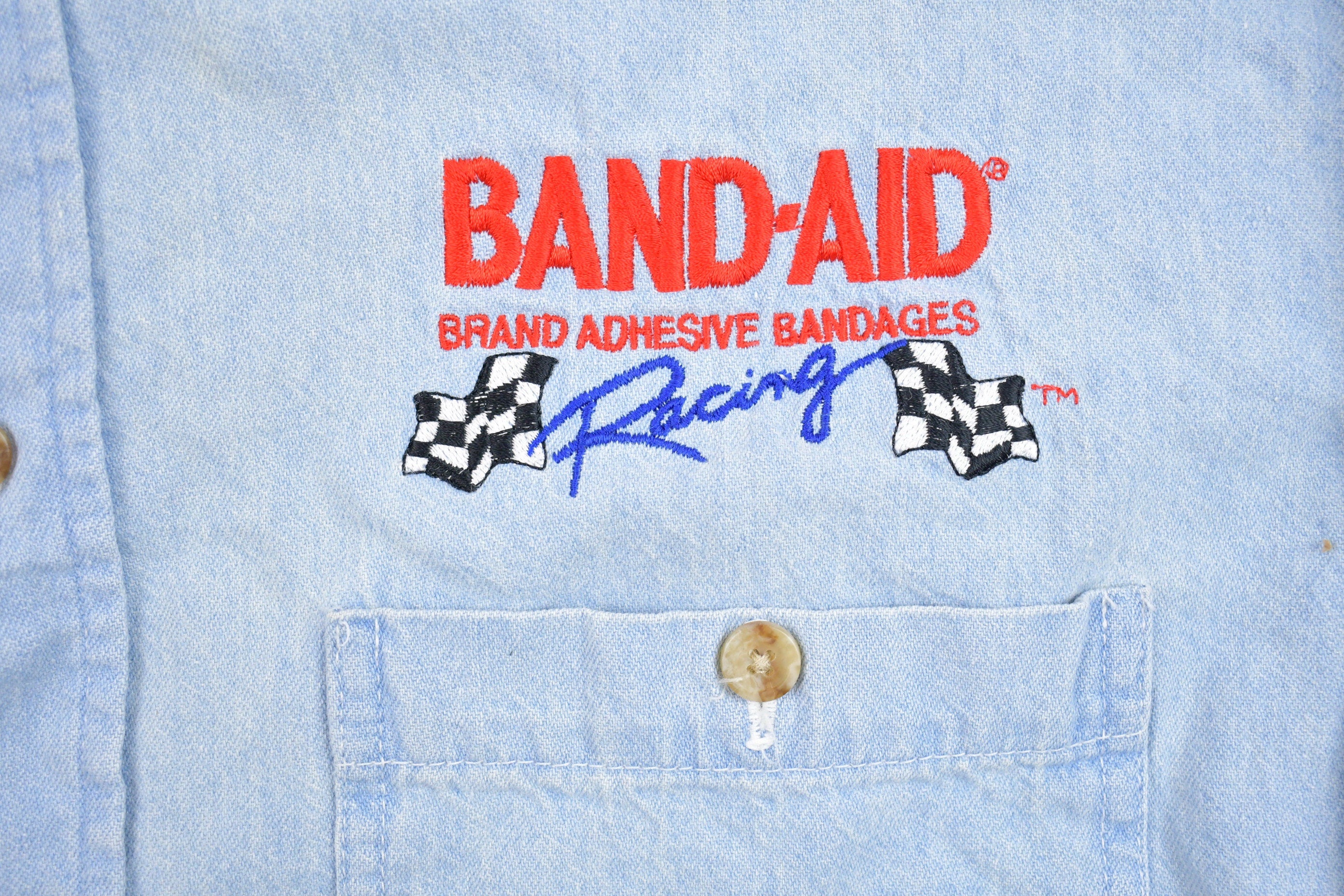 Vintage 1990s Band Aid Brand Denim Button Up Shirt