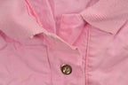 Vintage 1987 Pink "Cest La Vie!" Woman's Graphic Collared Shirt