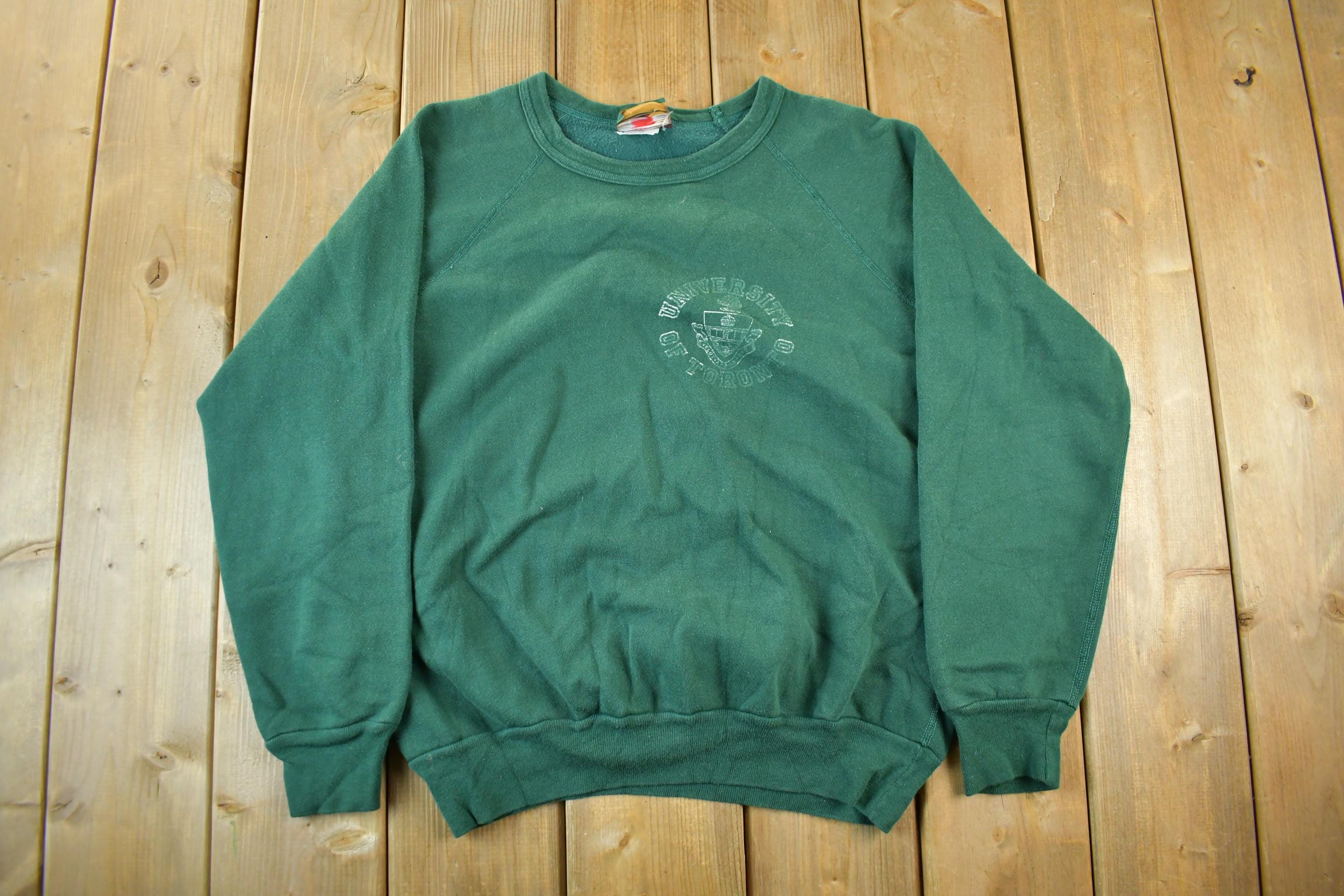 Vintage 1980s University of Toronto Collegiate Crewneck Sweatshirt Men's Medium