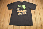 Vintage 1990s "This Is My Halloween Costume" Stanley Desantis Graphic T Shirt