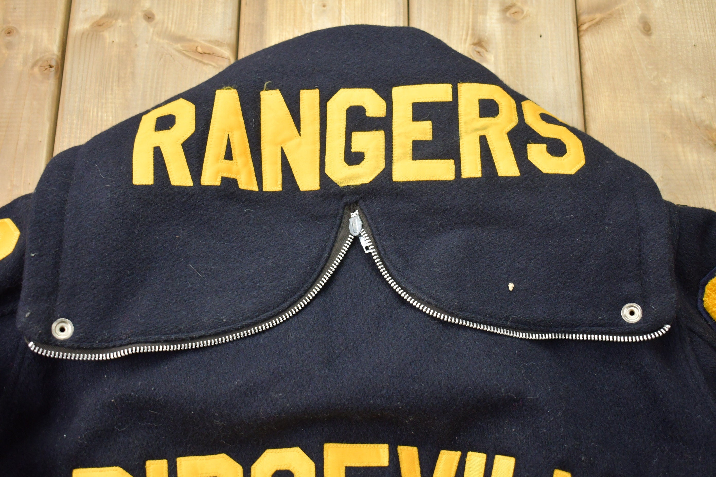 Vintage 1980s Ridgeville Volleyball Varsity Jacket