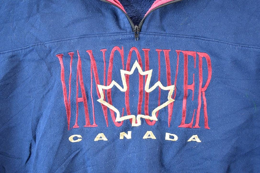 Vintage 1990s Vancouver Canada Crewneck Sweatshirt Mens L