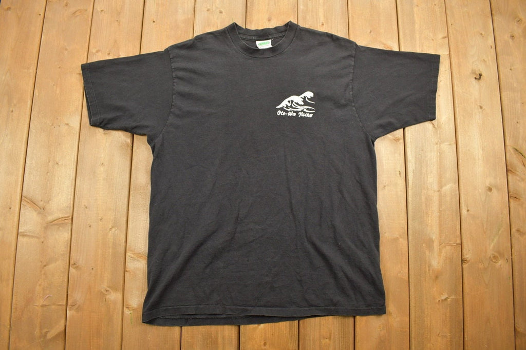 Vintage 1990s Oto-Wa Taiko Waves Graphic T-Shirt / Streetwear / Retro Style / Single Stitch / Penmans / 90s Graphic Tee / Beach Shirt