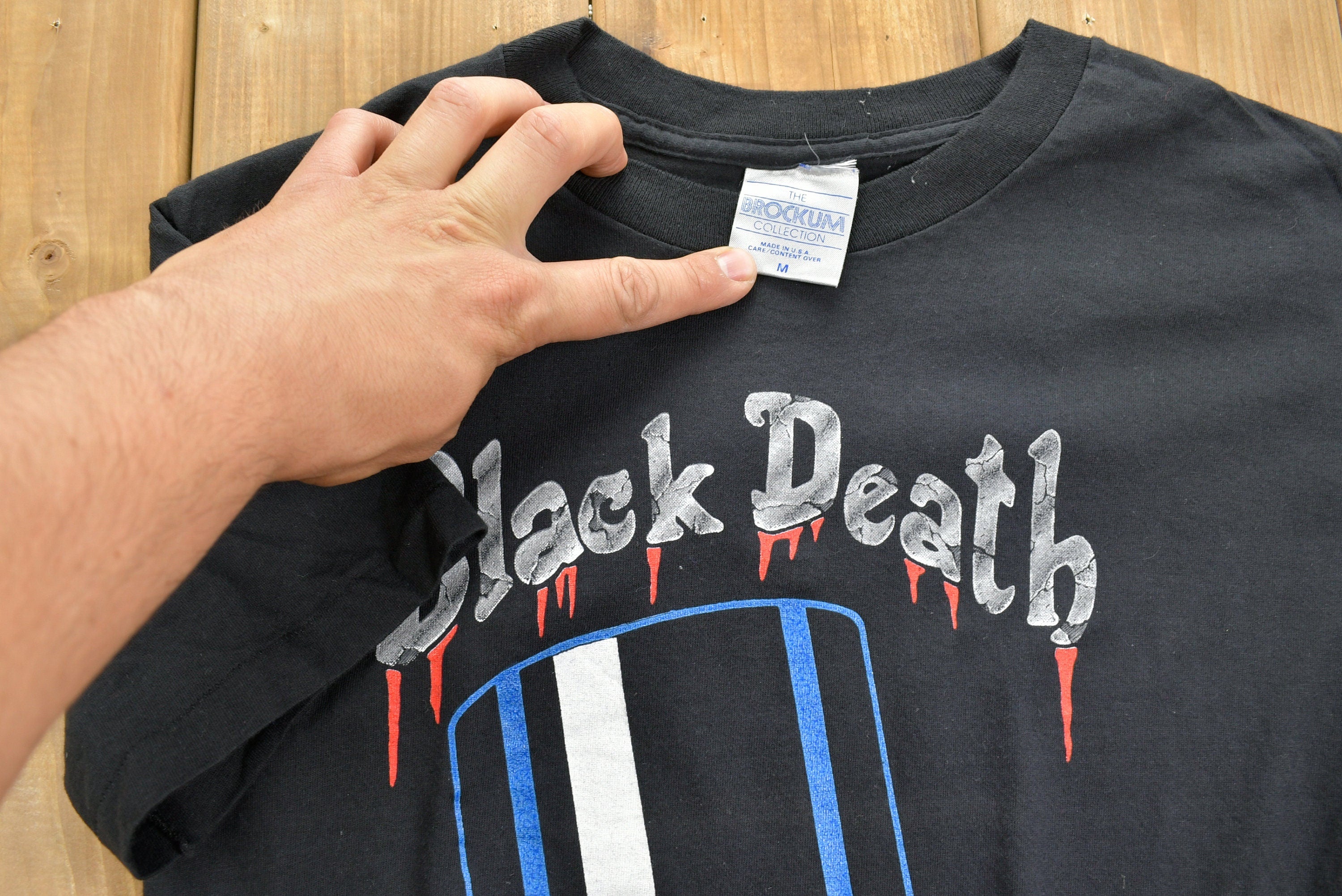 1992 Black Death Vodka Drink In Peace Tour T-shirt