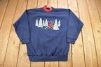 Vintage 1990s Cute Cardinal Bird Theme Crewneck Sweater