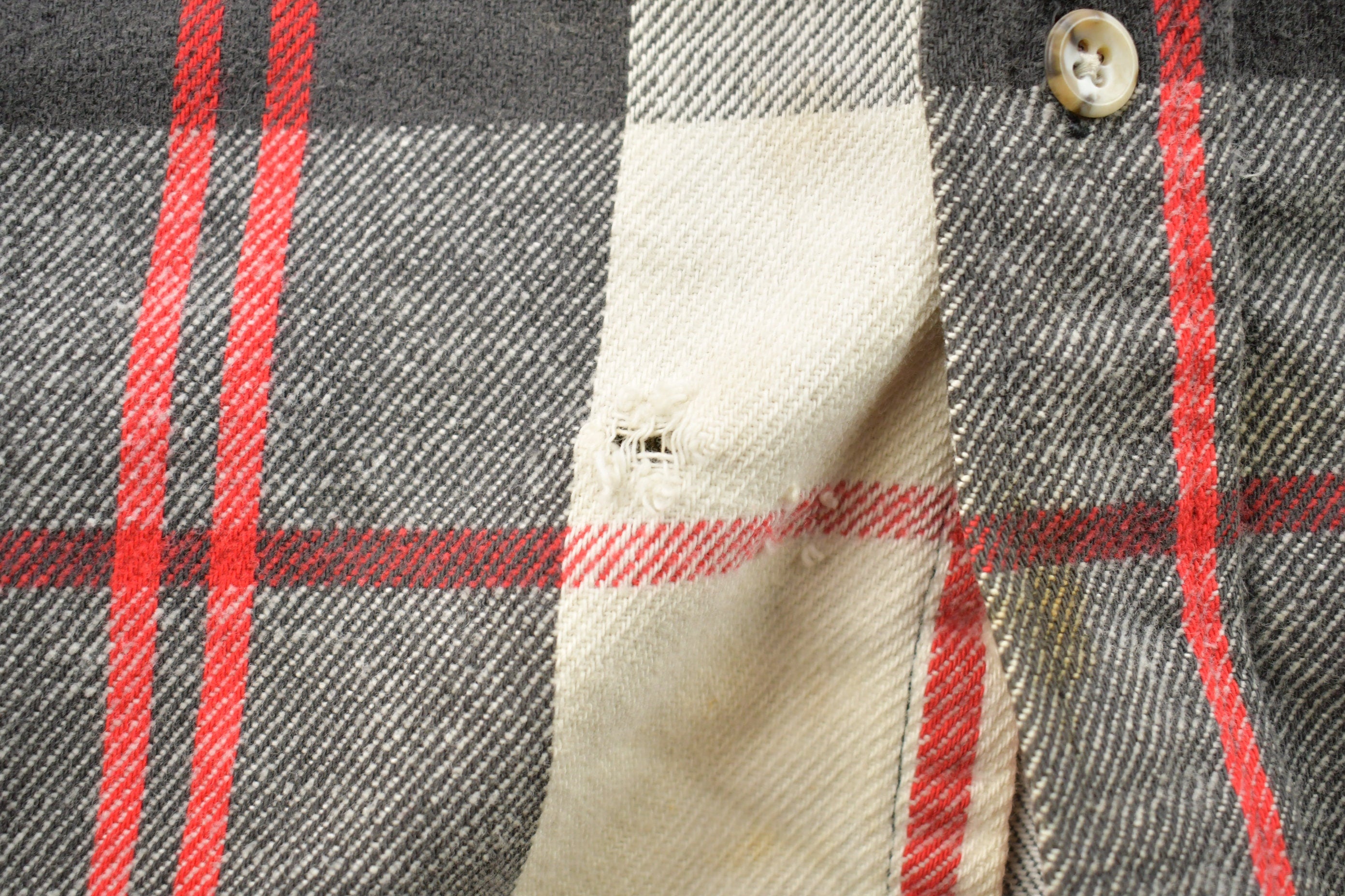 Vintage 1990s St John's Bay Plaid Flannel Button Up Shirt