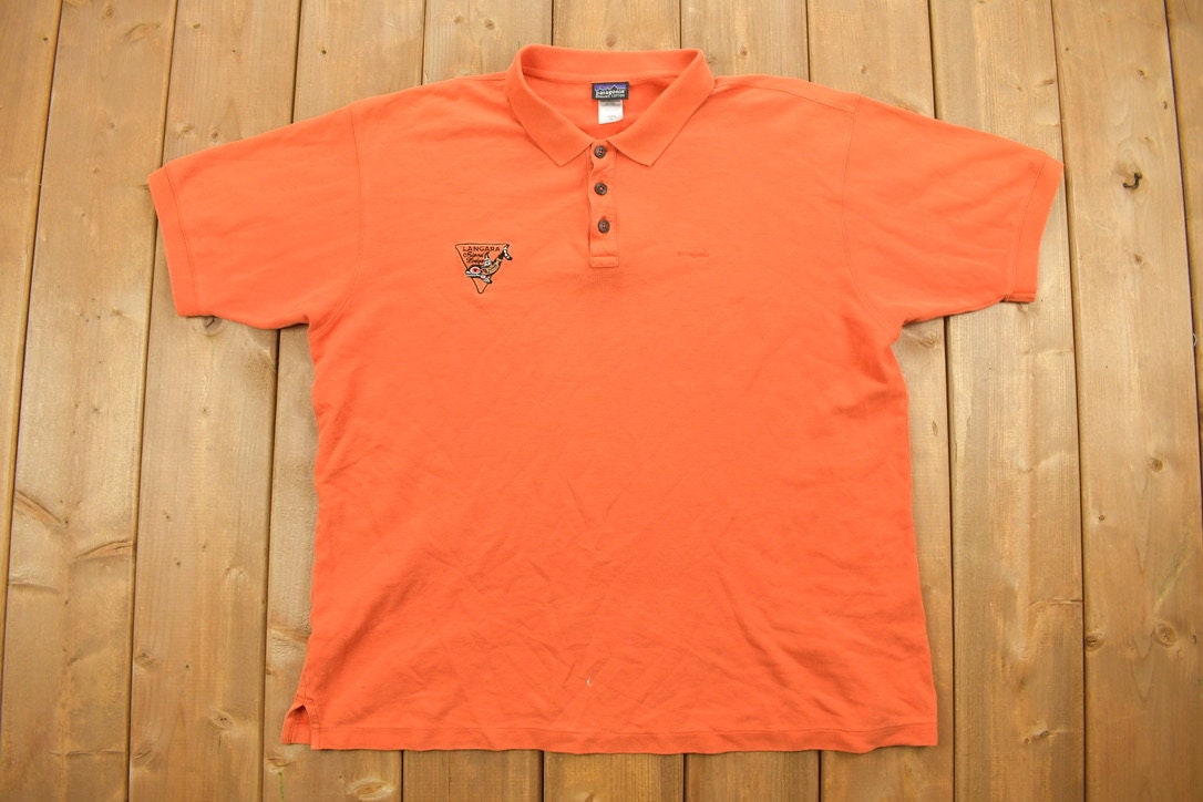 Vintage 1990s Langara Island Lodge Patagonia Polo Shirt