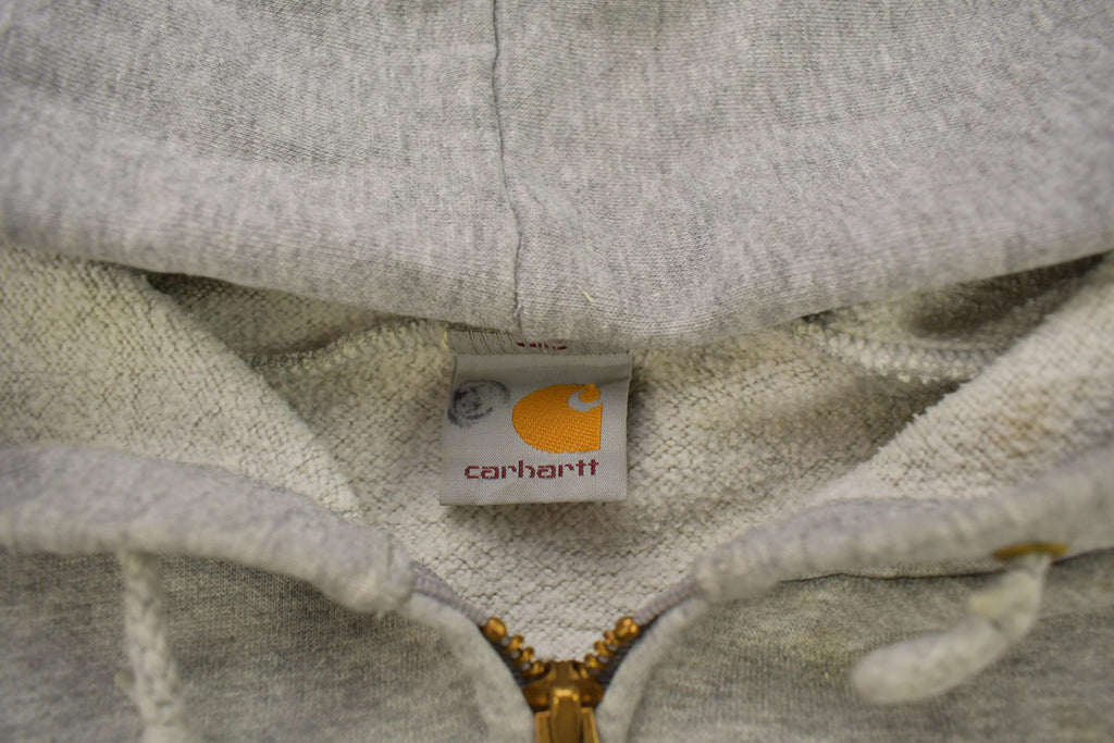 Vintage 1990s Carhartt Grey Zip Up Hoodie