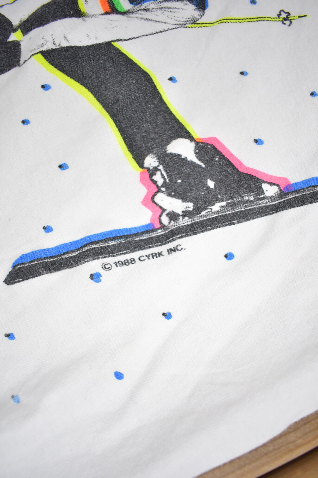 Vintage 1988 Skier Graphic Long Sleeve T Shirt