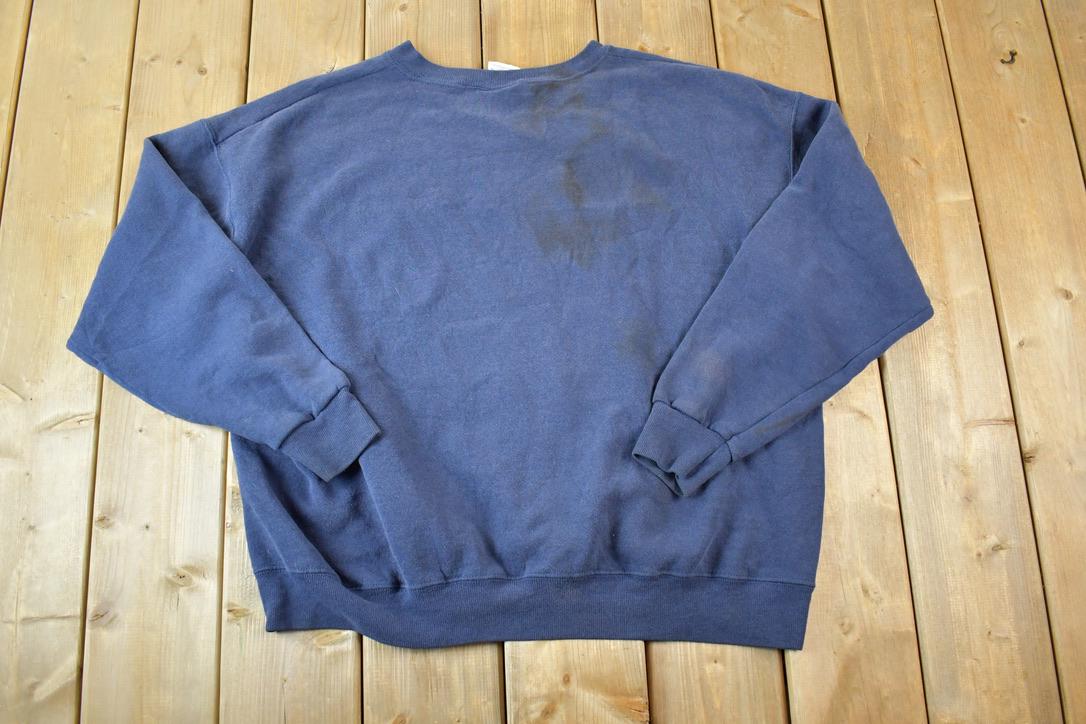 Vintage 1990s New England Patriots Eastern Champions NFL Lee Sport Crewneck Sweatshirt