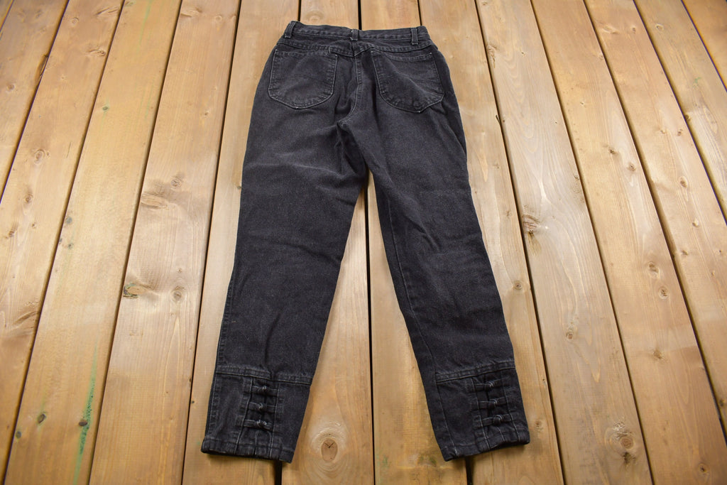 Vintage 1990's Chic Skinny Black Jeans 24 x