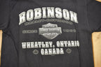 Vintage 2002 Robinson Harley Davidson Wheatley Ontario Canada T-Shirt