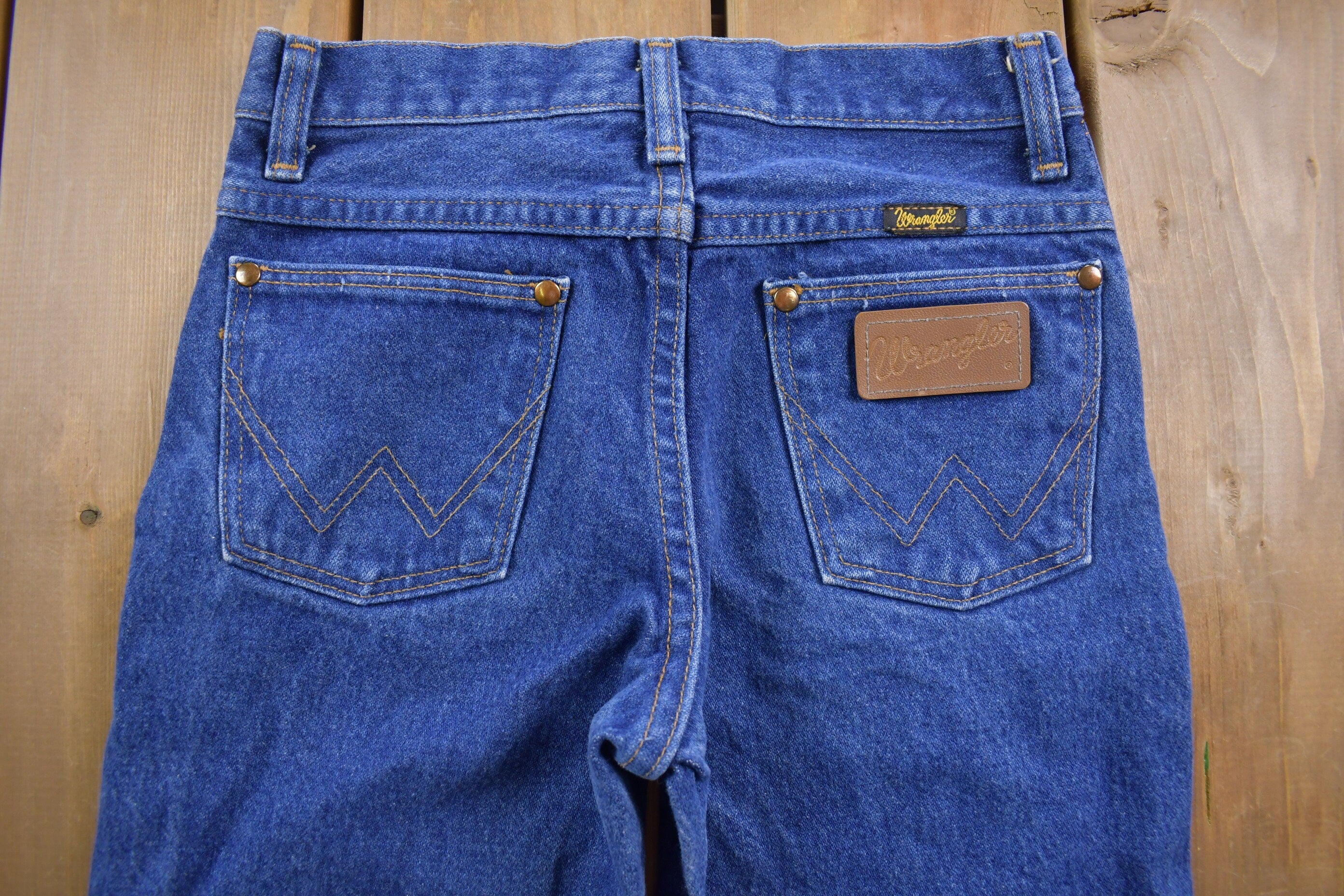 Vintage 1990's Wrangler Dark Blue Jeans 24 x 26