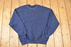 Vintage 1990s Jerzees Blank Crewneck Sweatshirt Men's L
