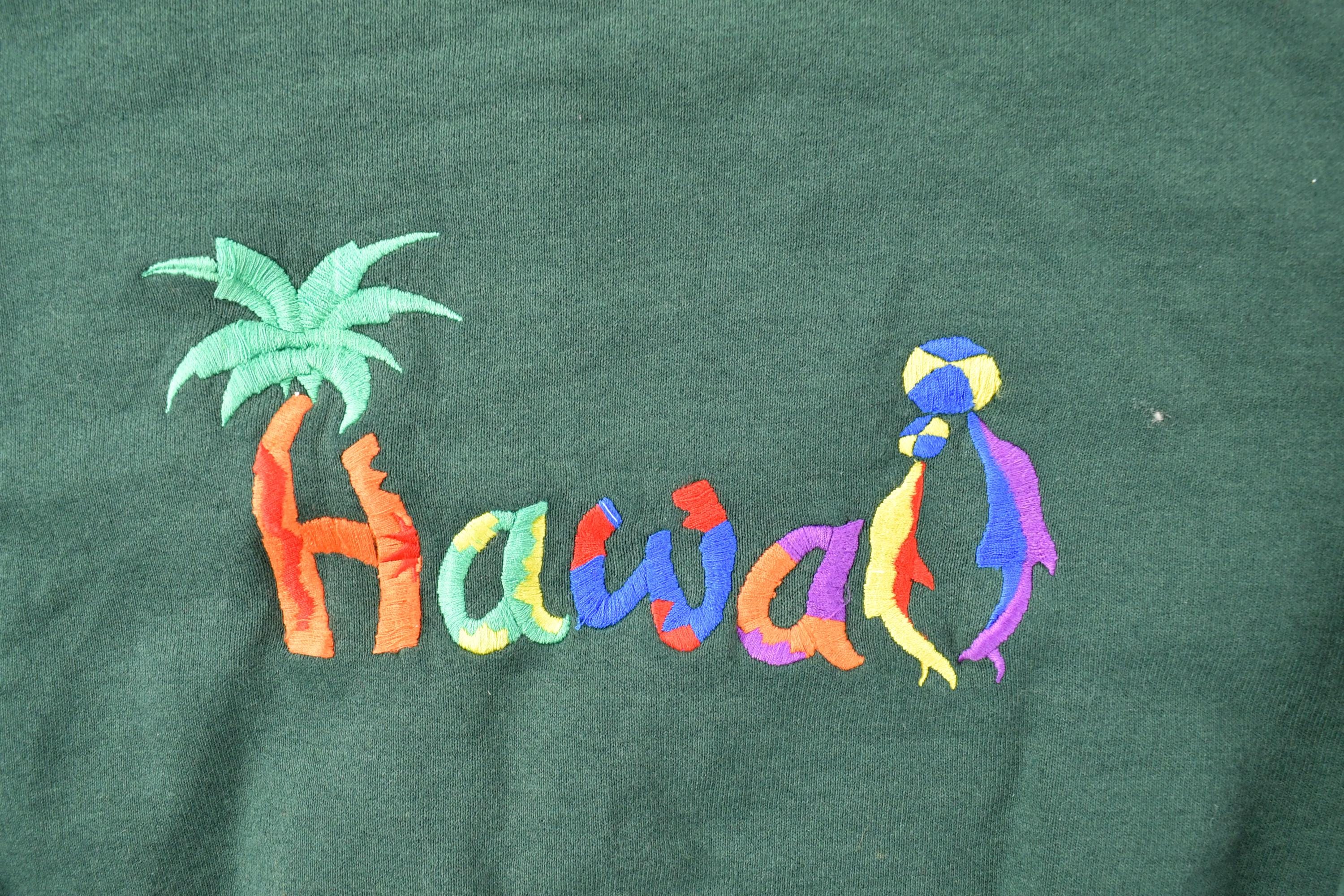 Vintage 1990s Hawaii Crewneck Sweatshirt  90s Crewneck  Souvenir Sweater  Streetwear  Travel And Vacation