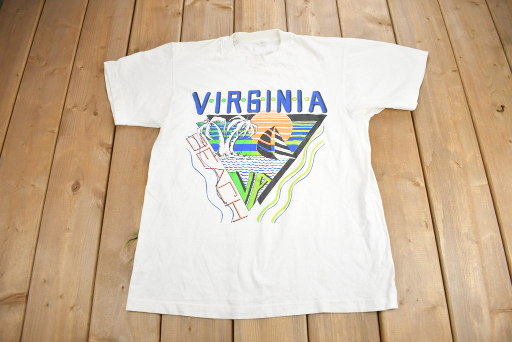 Vintage 1980s Virginia Beach Souvenir T Shirt