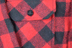 Vintage 1990s Red And Black Lumberjack Biggie Smalls Button Up Shirt