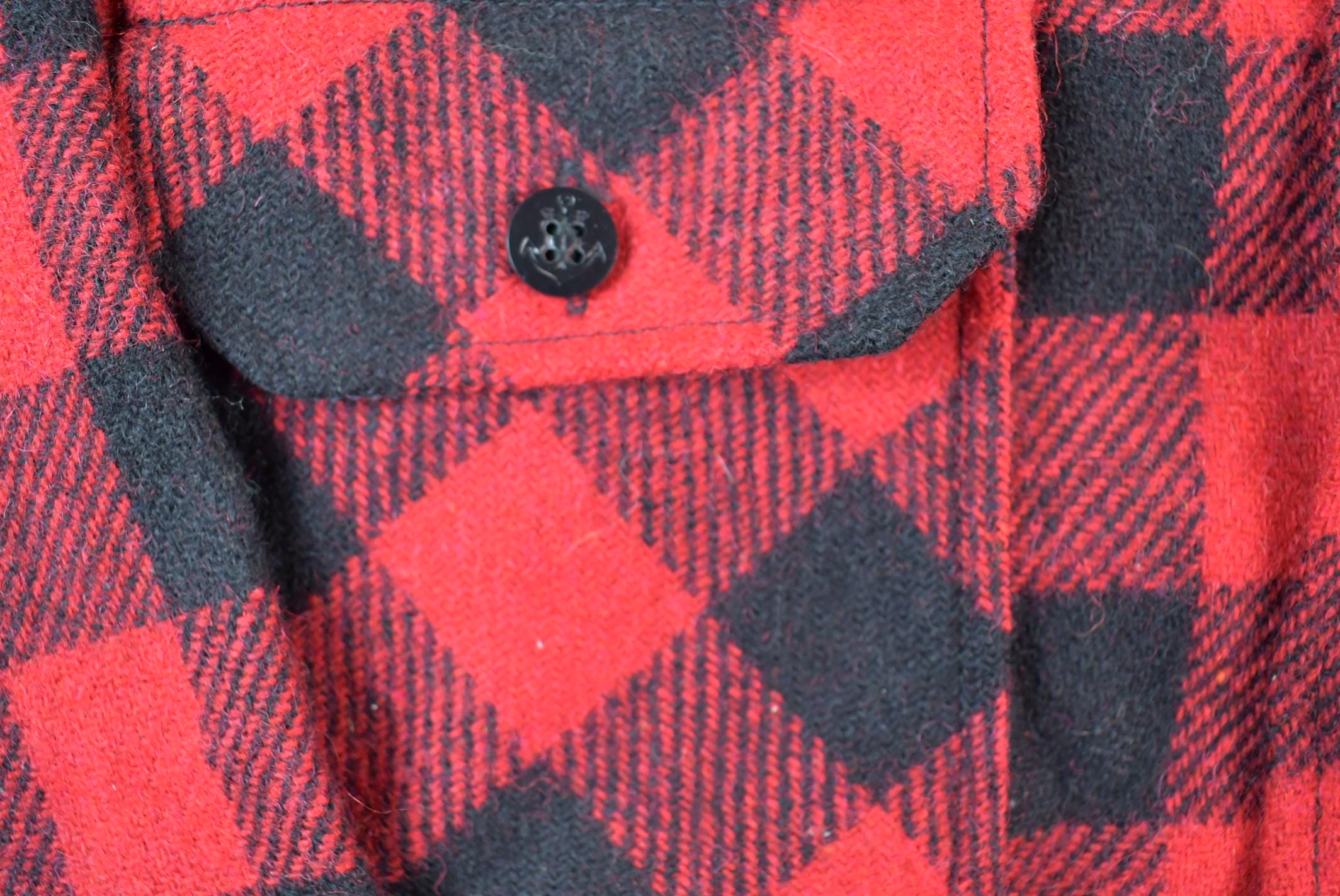 Vintage 1990s Red And Black Lumberjack Biggie Smalls Button Up Shirt