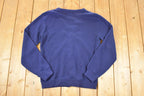 Vintage 1970s Navy Knit Cardigan Sweater Vest Men's M