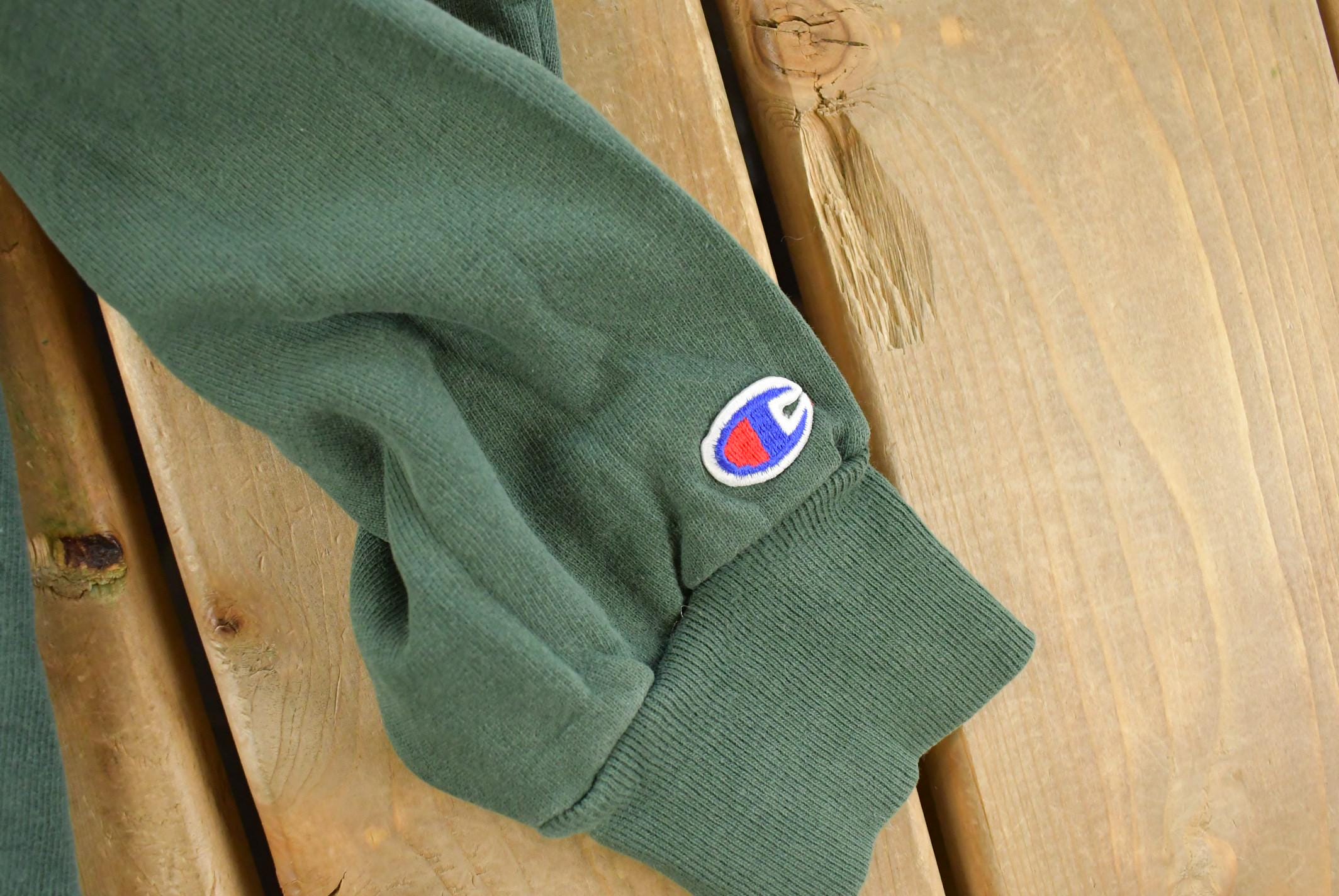Vintage 1990s Champion Spellout Crewneck Sweatshirt Men's M /