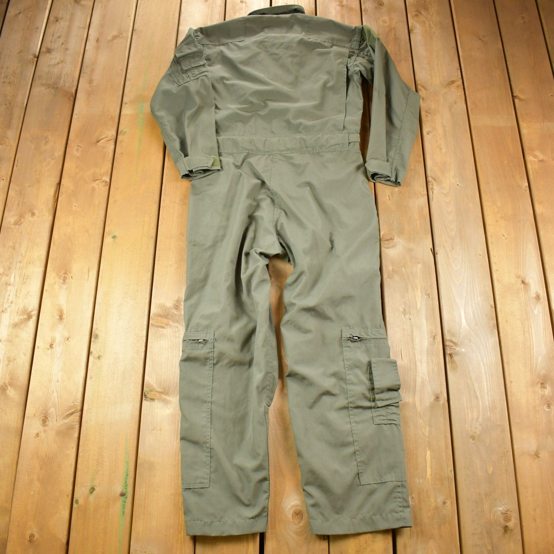 Vintage 1992 Military Summer Flyers Coveralls Jumpsuit Size 38 Short