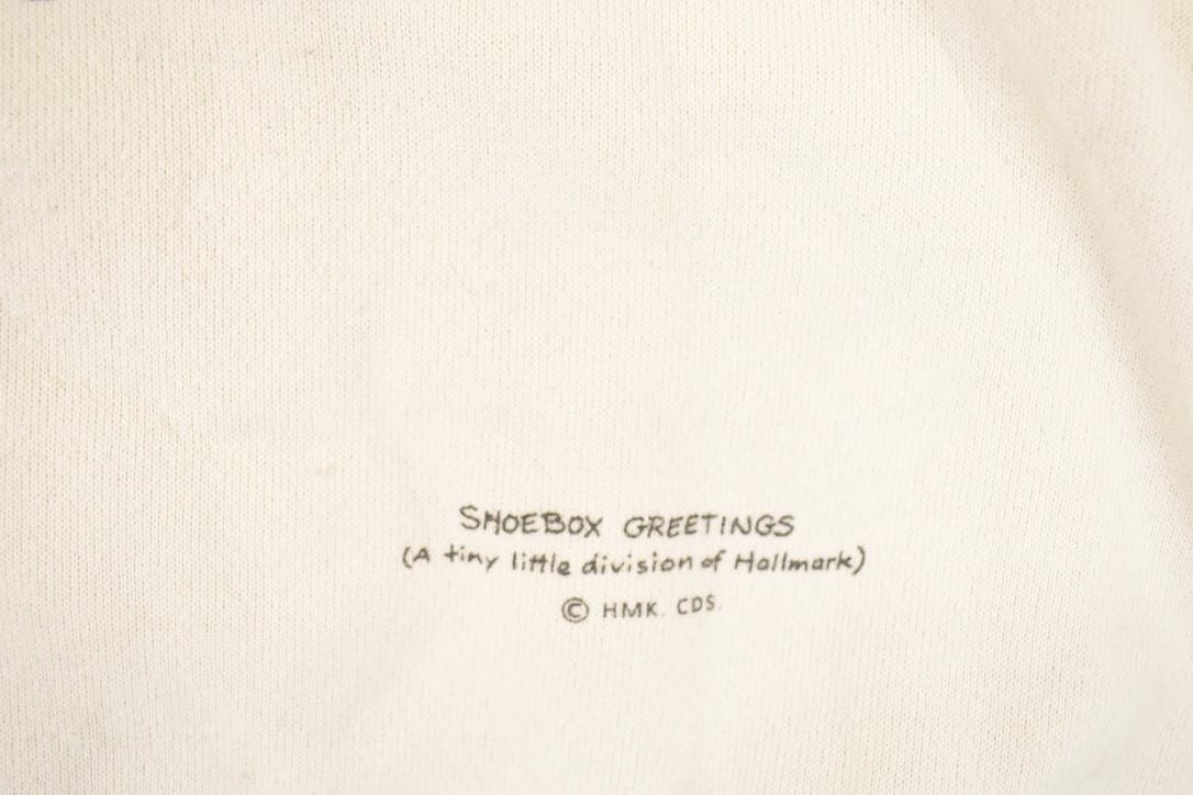 Vintage 1990s Shoebox Greetings Graphic Print Comedy Cat Crewneck Sweatshirt Men's L