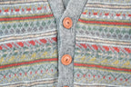 Vintage 1990s Heather & Tweed Quarter Button Knit Cardigan Sweater Vest