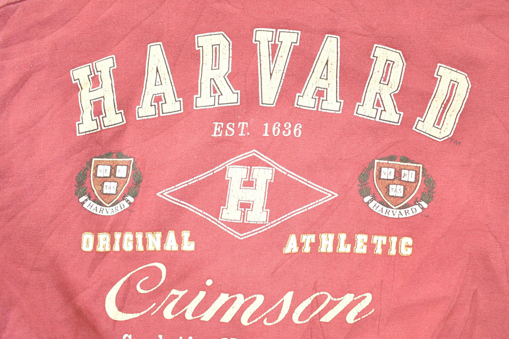Vintage 1990s Harvard Crimson University Crewneck Sweater Men's L