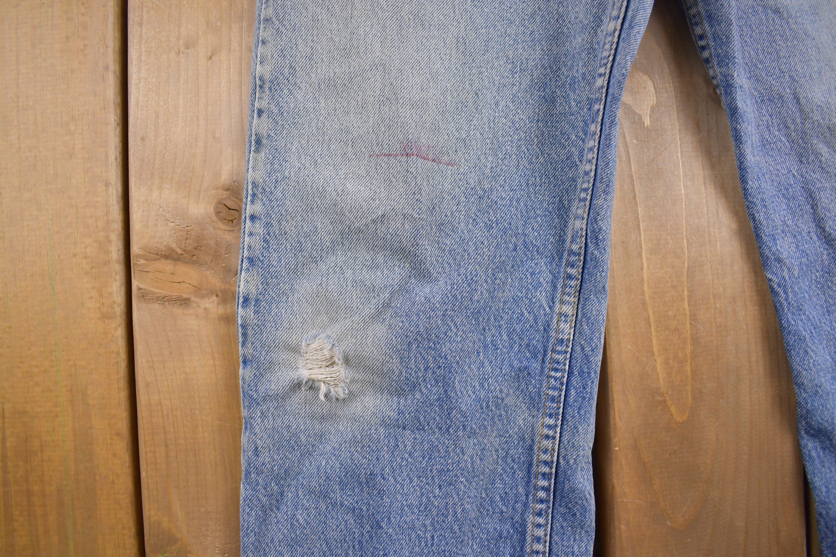 Vintage 1990s Levi's 505 Orange Tab Jeans Size 32 x 28