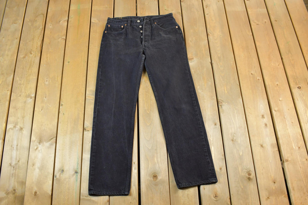 Vintage 1990s Levi Strauss 501 Red Tab Denim Button Fly Jeans Size 31 x 32