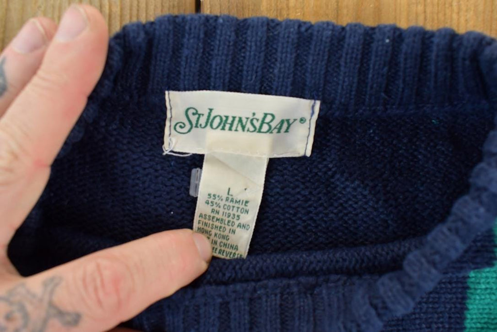 Vintage 1990s St John's Bay Knit Crewneck Sweater