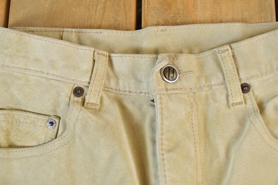 Vintage 1990s W2W Washable Suede Pants Size 26