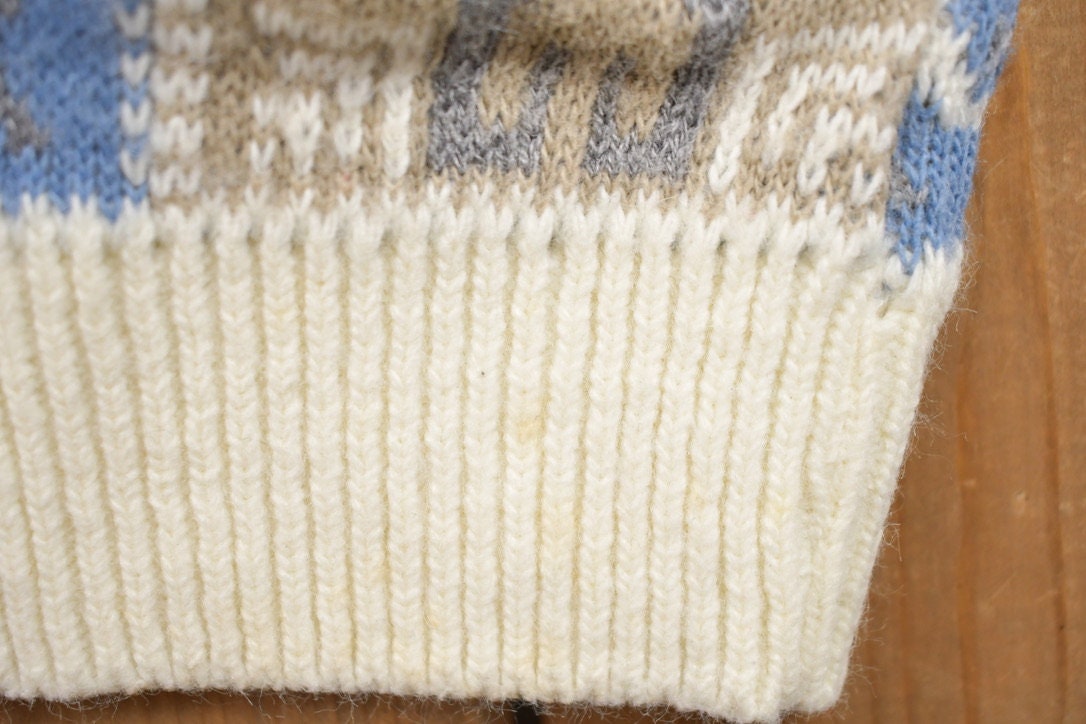Vintage 1990s Alfred Dunner Knitted Collared Sweater