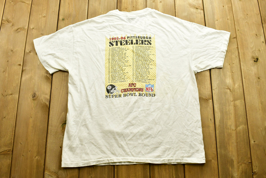 Vintage 1995 Pittsburgh Steelers AFC Champions T-Shirt