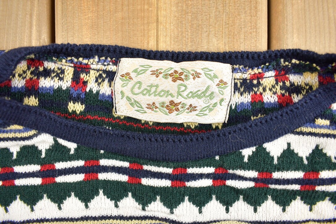Vintage 1990s Knitted Crewneck Sweater
