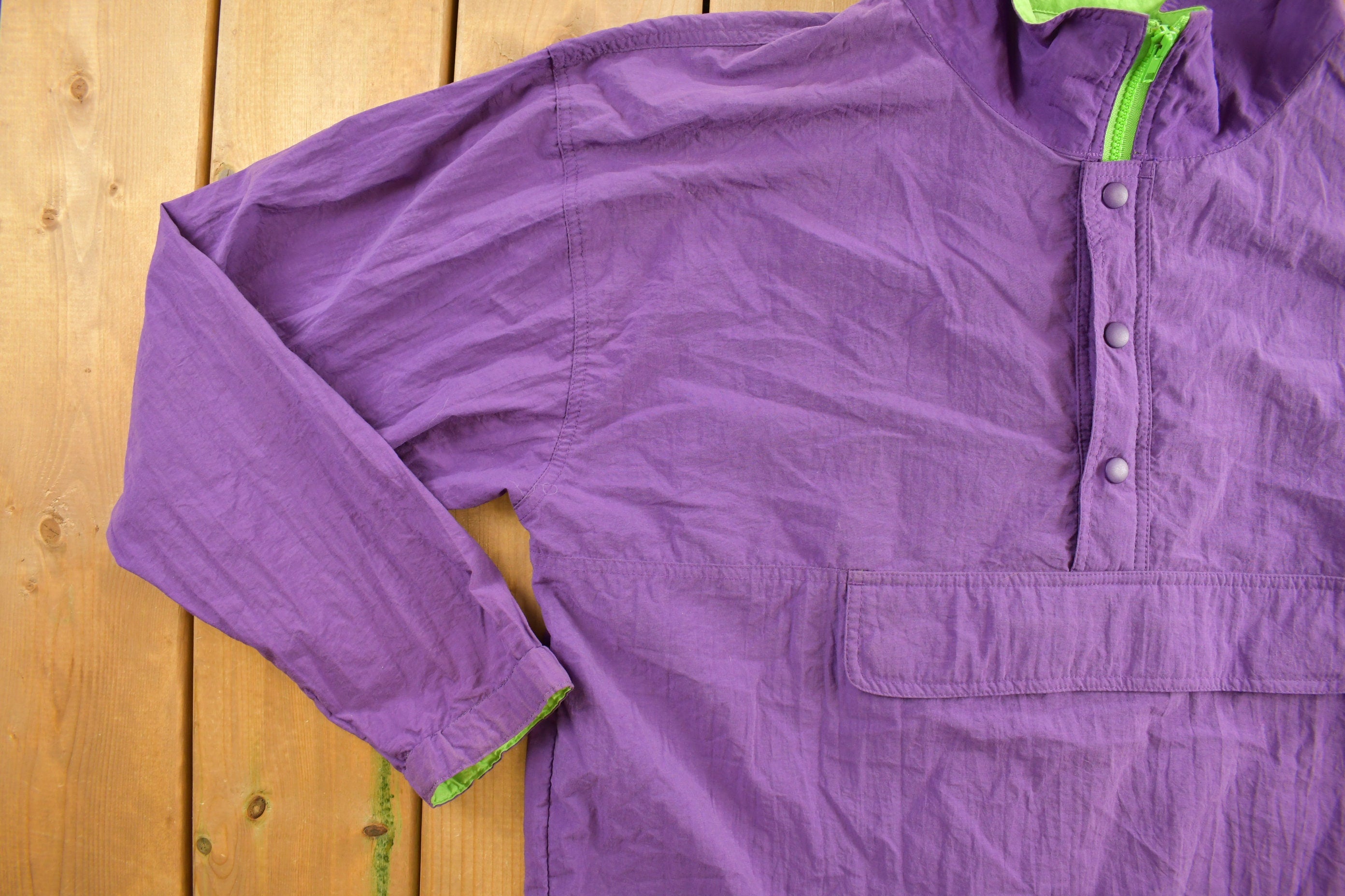 Vintage 1990s Gap Quarter Zip Anorak Windbreaker Jacket