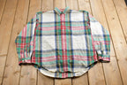 Vintage 1990s Gap Plaid Flannel Button Up Shirt