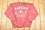 Vintage 1990s Harvard Crimson University Crewneck Sweater Men's L