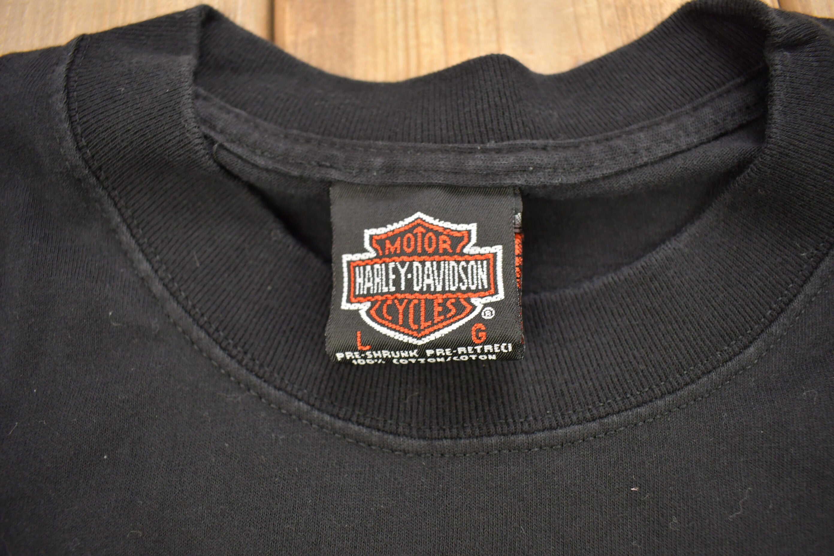 Vintage 1990s Harley Davidson Motorcycles Barrie Ontario Canada T-Shirt